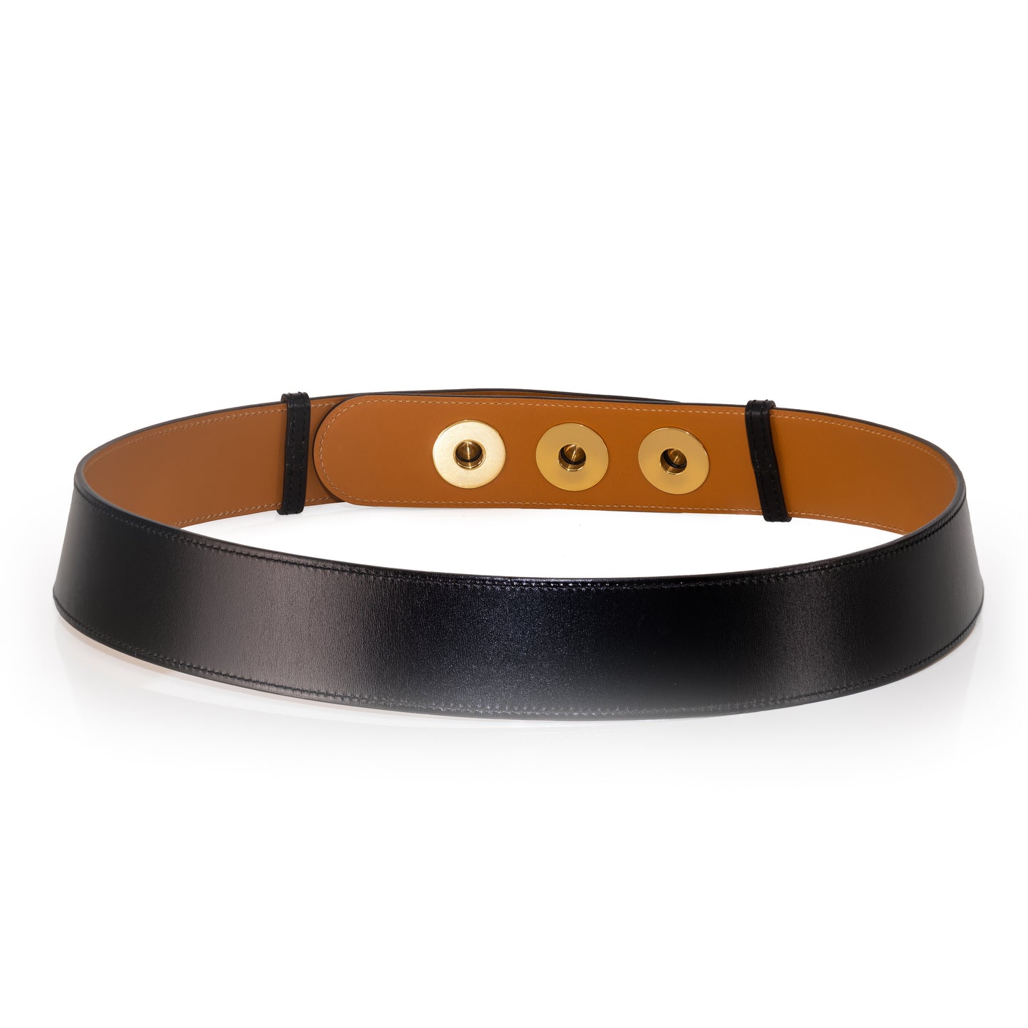 Hermes Belt Piano Gold HW - Black Leather NWOCTS - 2501111752
