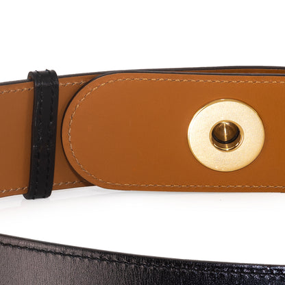 Hermes Belt Piano Gold HW - Black Leather NWOCTS - 2501111752
