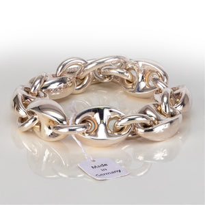 Hermès Bracelet Neptune Solid Silver 924 - 226.2Gr New