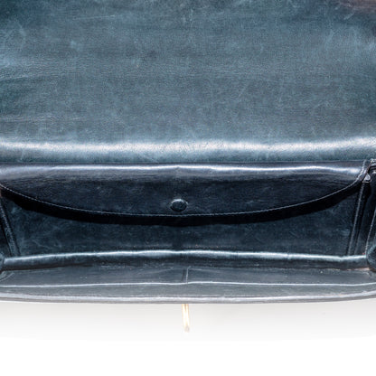 Hermes Bag Pallonnier Clutch Bag – Black Porosus Crocodile - Excellent Vintage Condition - Rare!