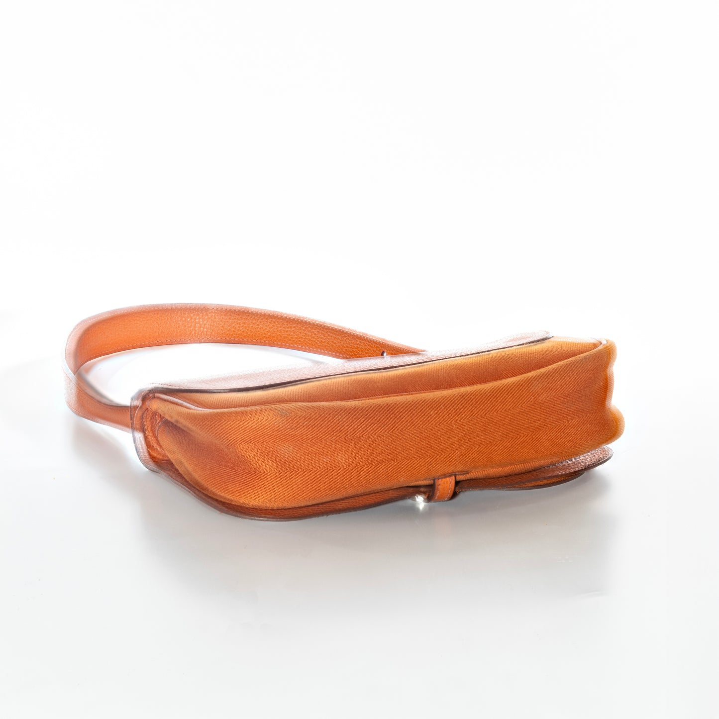 Hermès Colorado Bag PM 25 Orange Toile Chevrons Canvas Vache Liegee Palladium Hardware - MWOCTS - 2601271955