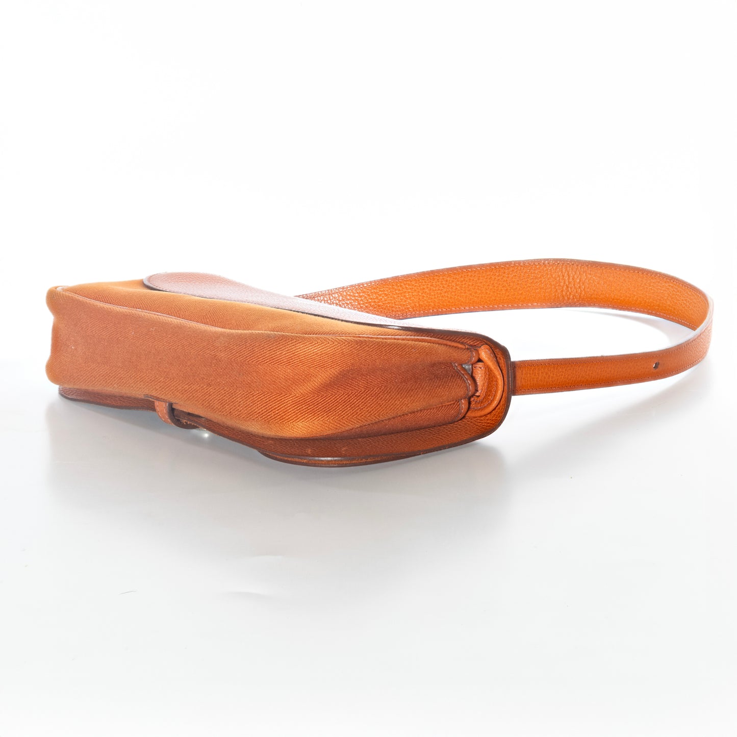 Hermès Colorado Bag PM 25 Orange Toile Chevrons Canvas Vache Liegee Palladium Hardware - MWOCTS - 2601271955