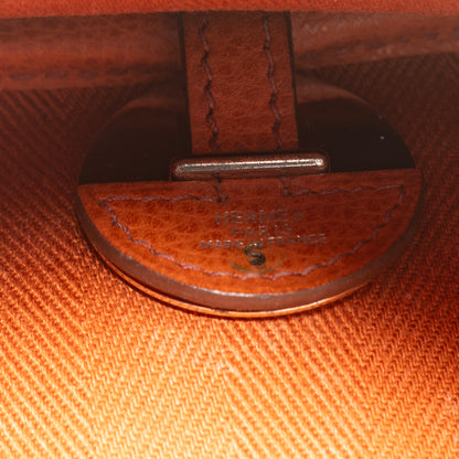 Hermès Colorado Bag PM 25 Orange Toile Chevrons Canvas Vache Liegee Palladium Hardware - MWOCTS - 2601271955