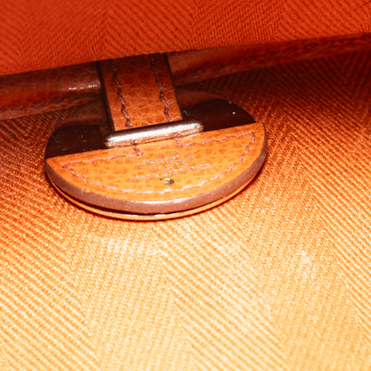 Hermès Colorado Bag PM 25 Orange Toile Chevrons Canvas Vache Liegee Palladium Hardware - MWOCTS - 2601271955