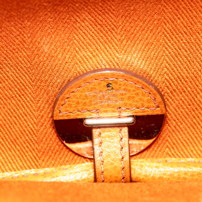 Hermès Colorado Bag PM 25 Orange Toile Chevrons Canvas Vache Liegee Palladium Hardware - MWOCTS - 2601271955