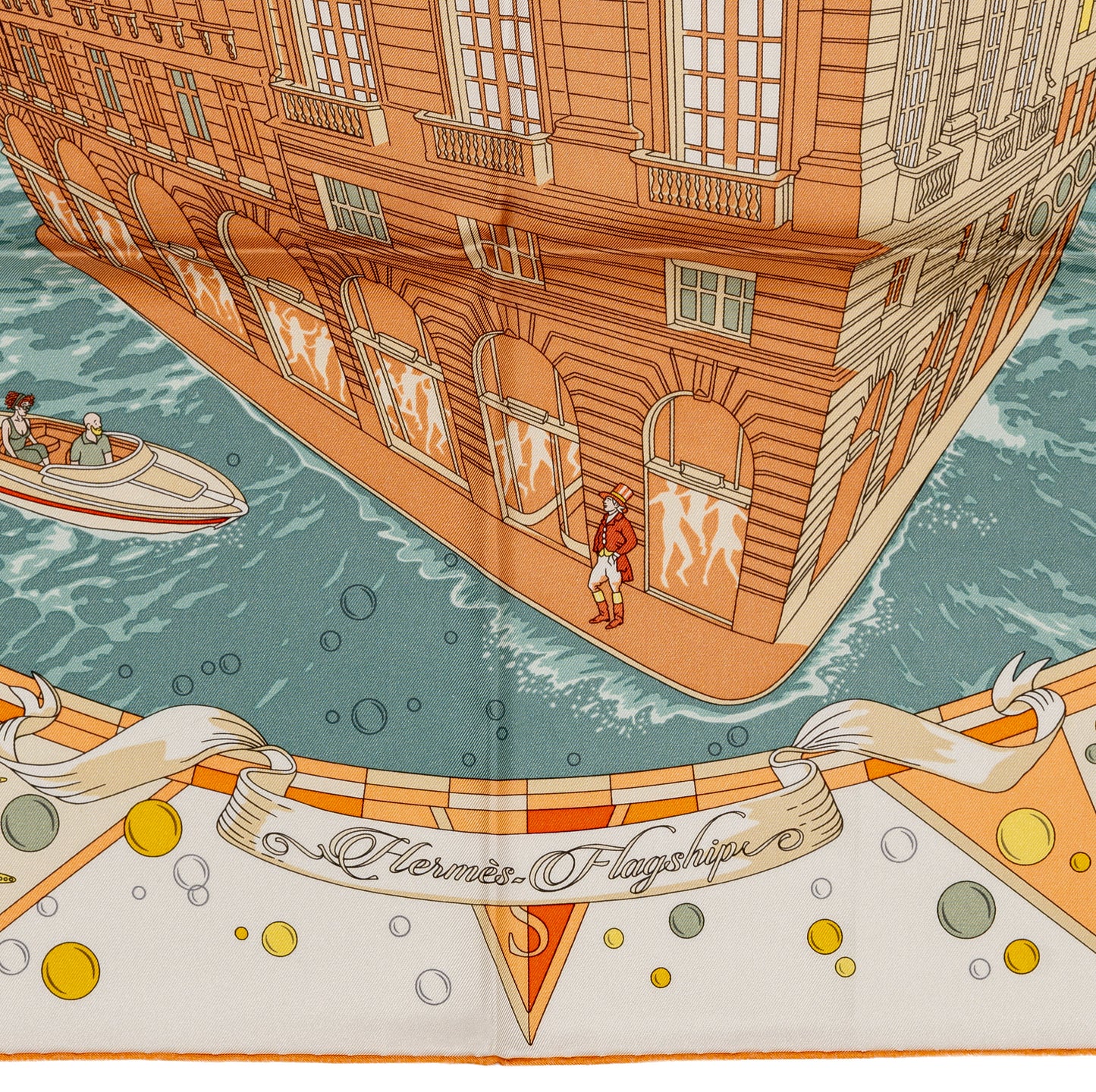 Hermes Flagship - Creme Orange Vert - NWSTS - 2604231629