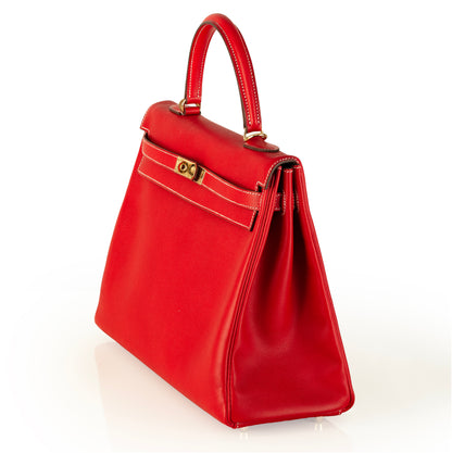 Hermes Kelly Bag - Red - Togo Leather 35cm - New - NWOCTS 2409141505