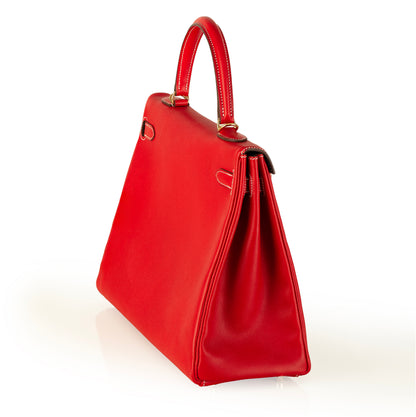 Hermes Kelly Bag - Red - Togo Leather 35cm - New - NWOCTS 2409141505