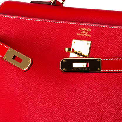 Hermes Kelly Bag - Red - Togo Leather 35cm - New - NWOCTS 2409141505