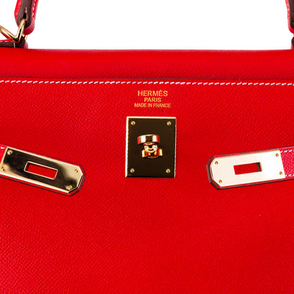Hermes Kelly Bag - Red - Togo Leather 35cm - New - NWOCTS 2409141505