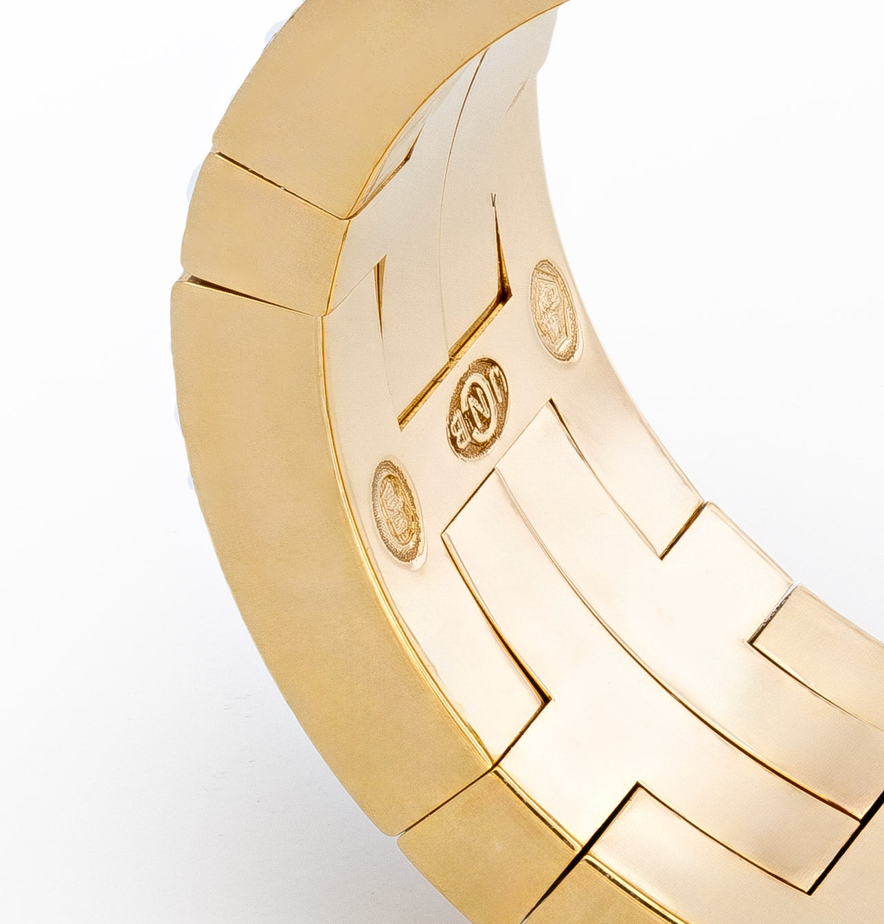 Hermès Kilim H Band Ring – 18K Gold (Au750) – Diamonds 0.09 ct – Size Eur 50 - New - 2512221139