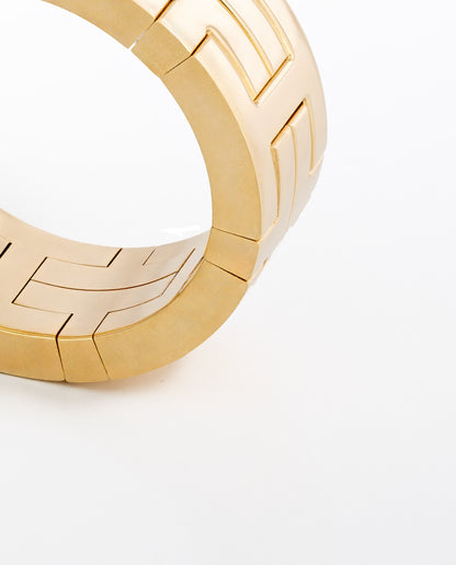 Hermès Kilim H Band Ring – 18K Gold (Au750) – Diamonds 0.09 ct – Size Eur 50 - New - 2512221139