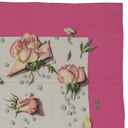 Hermes - La Rosee Silk Shawl 140 Crepe Pink - MWOCT - 2411111745