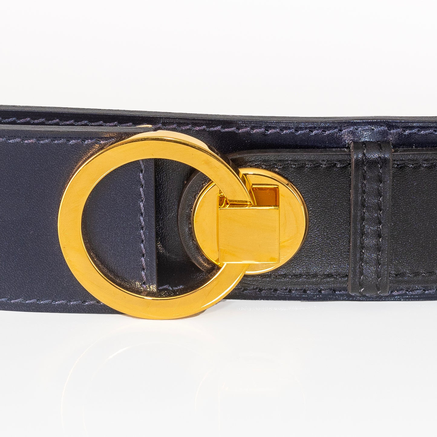 Hermes Women Belt - Black Calf Leather, Gold HW - New - 2501111830