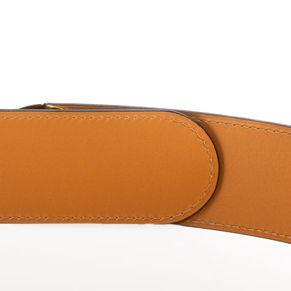 Hermes Women Belt - Black Calf Leather, Gold HW - New - 2501111830