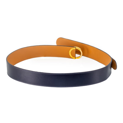 Hermes Women Belt - Black Calf Leather, Gold HW - New - 2501111830
