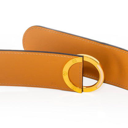 Hermes Women Belt - Black Calf Leather, Gold HW - New - 2501111830