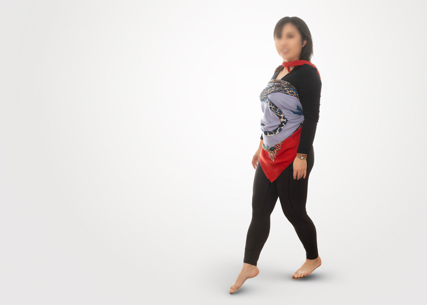Hermes Shawl Jungle Love - CS140 - Red Navy - NEW