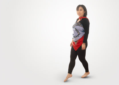 Hermes Shawl Jungle Love - CS140 - Red Navy - NEW