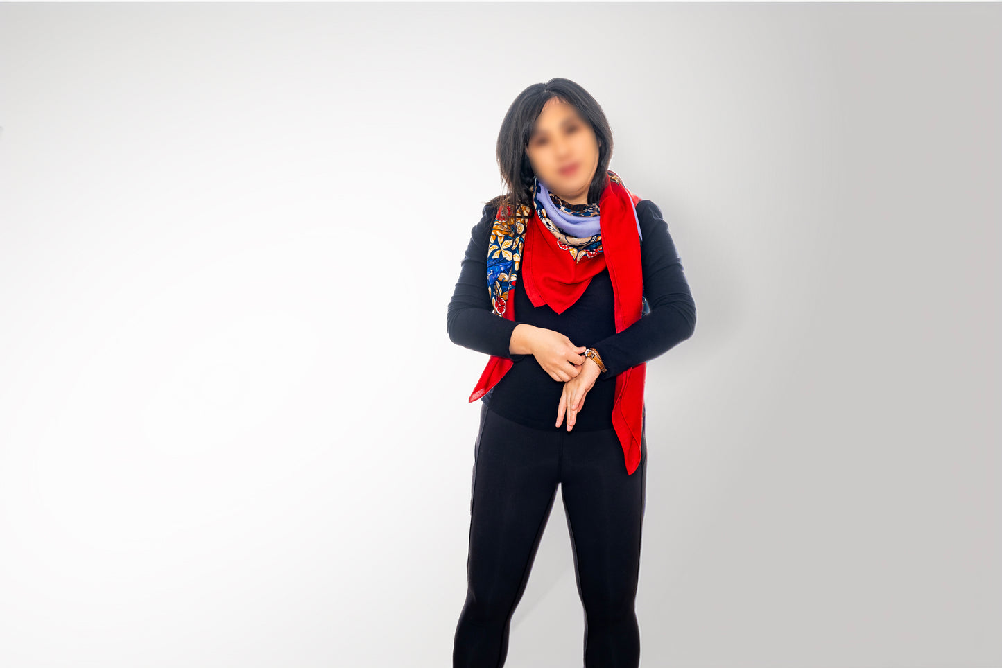 Hermes Shawl Jungle Love - CS140 - Red Navy - NEW