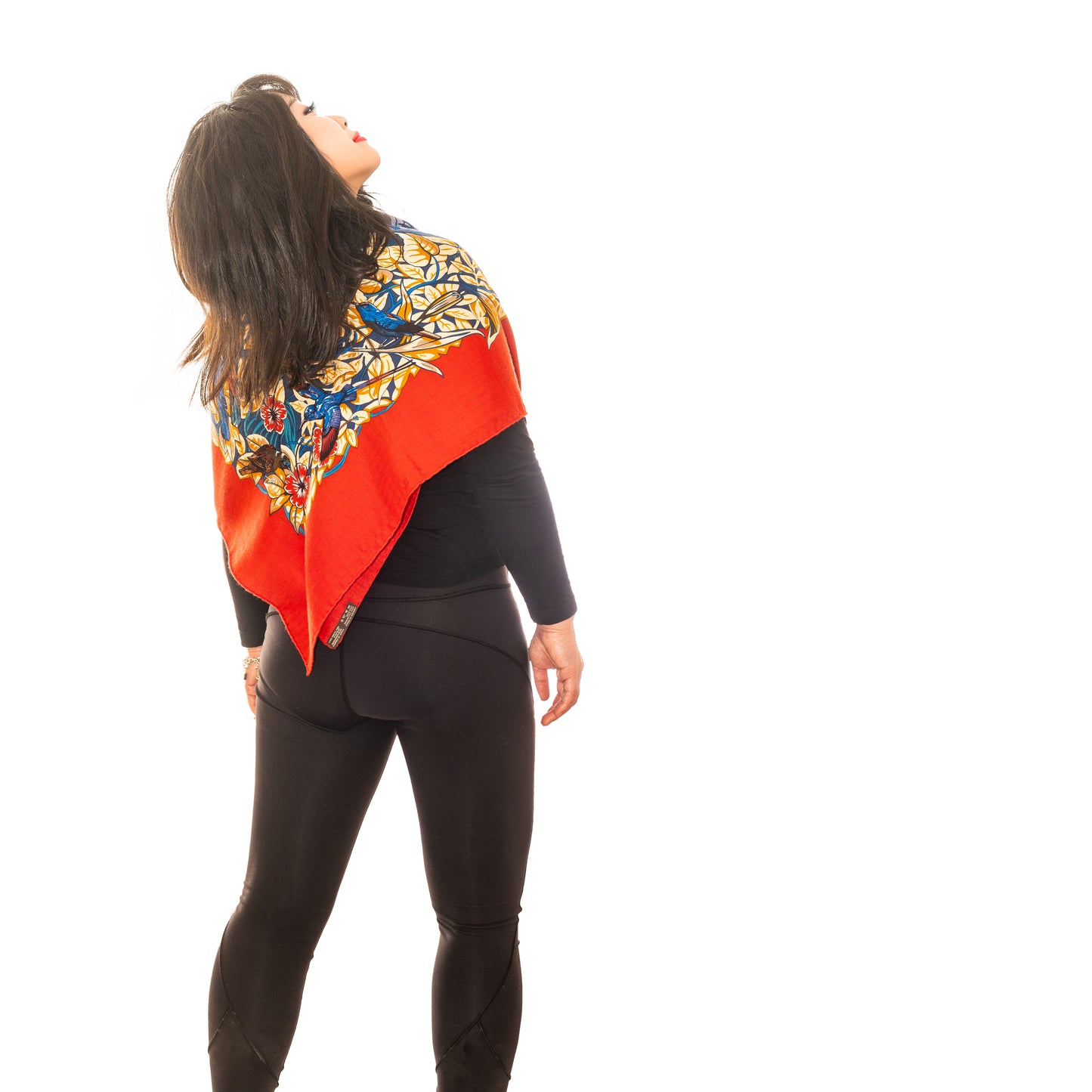Hermes Shawl Jungle Love - CS140 - Red Navy - NEW