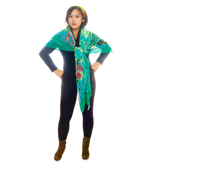 Hermes - Jungle Love - Pareo - 100% Coton - Green - NWCTS - 2406081654
