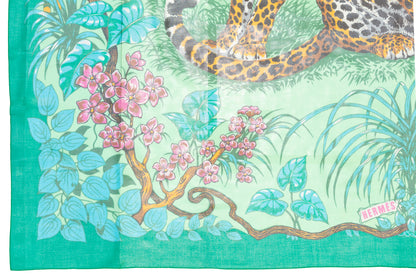Hermes - Jungle Love - Pareo - 100% Coton - Green - NWCTS - 2406081654