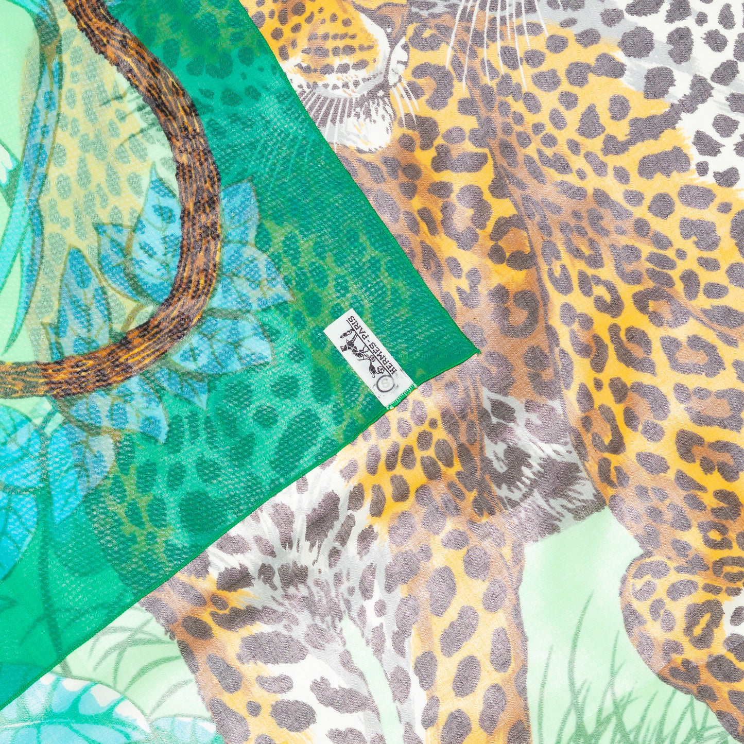 Hermes - Jungle Love - Pareo - 100% Coton - Green - NWCTS - 2406081654