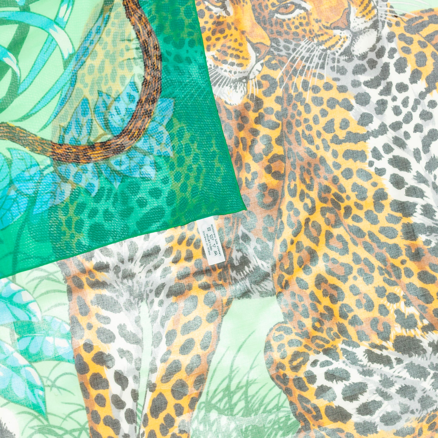 Hermes - Jungle Love - Pareo - 100% Coton - Green - NWCTS - 2406081654