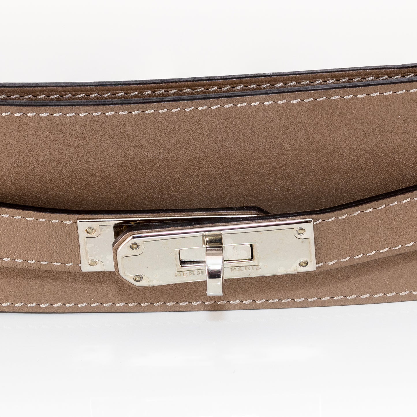 Hermes Belt Kelly Wide Grey Palladium HW NEW - 2501111819