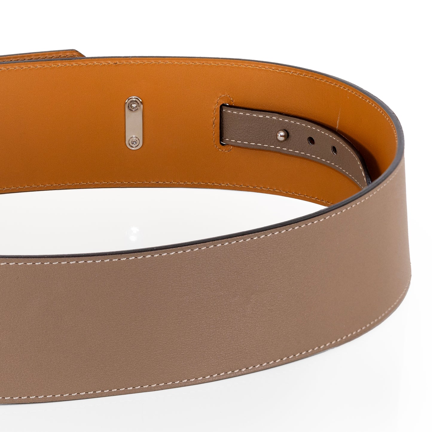 Hermes Belt Kelly Wide Grey Palladium HW NEW - 2501111819