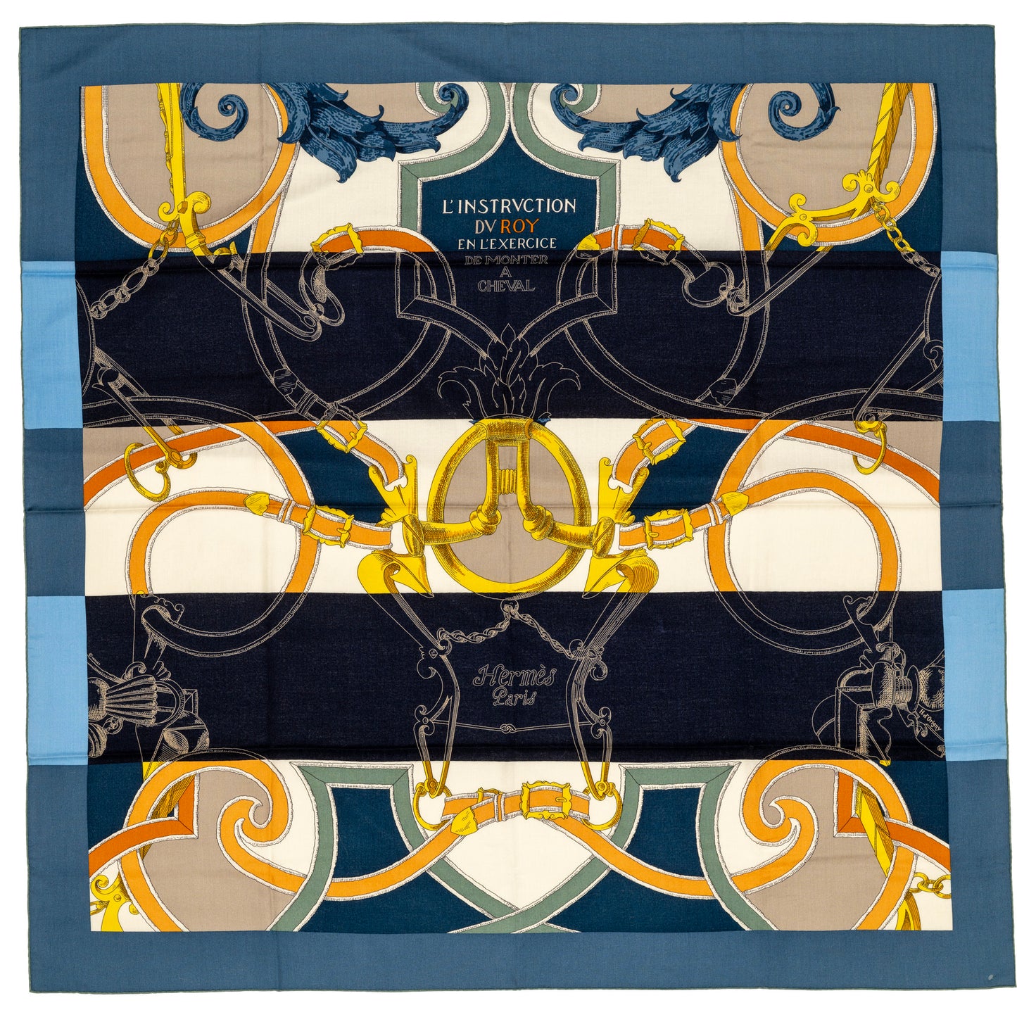 Hermes - L’Instruction du Roy – CS140 – Bleu Ardoise – Marine – NWST - 2508211507