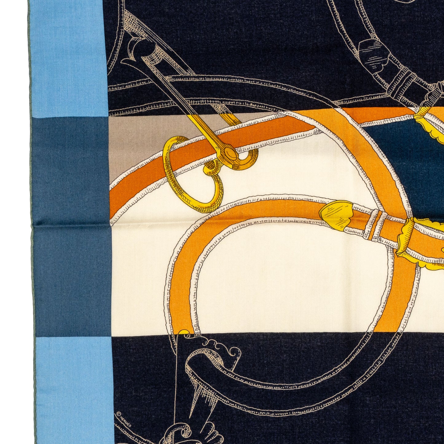 Hermes - L’Instruction du Roy – CS140 – Bleu Ardoise – Marine – NWST - 2508211507