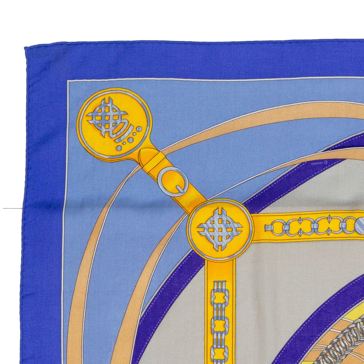 Hermes Shawl La Promenade du Matin - CS140 - Lavande Ciel Jaune - NWST - 2404291637