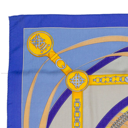 Hermes Shawl La Promenade du Matin - CS140 - Lavande Ciel Jaune - NWST - 2404291637