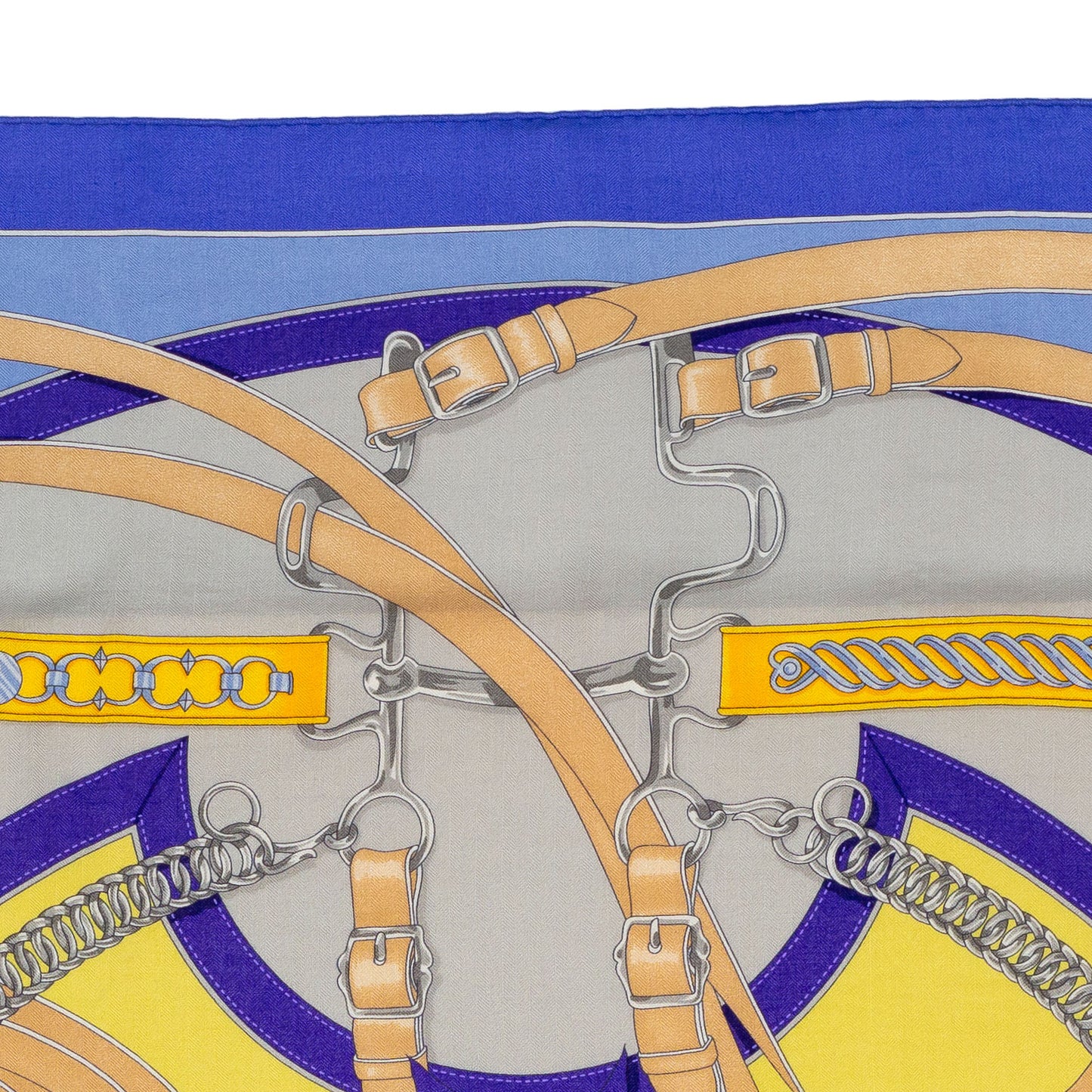 Hermes Shawl La Promenade du Matin - CS140 - Lavande Ciel Jaune - NWST - 2404291637