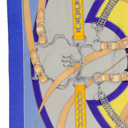 Hermes Shawl La Promenade du Matin - CS140 - Lavande Ciel Jaune - NWST - 2404291637