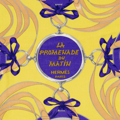 Hermes Shawl La Promenade du Matin - CS140 - Lavande Ciel Jaune - NWST - 2404291637