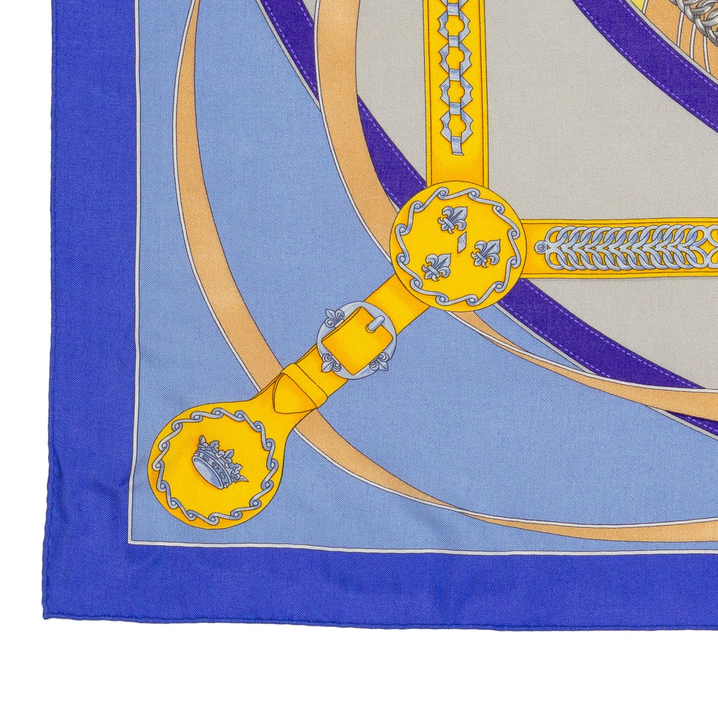 Hermes Shawl La Promenade du Matin - CS140 - Lavande Ciel Jaune - NWST - 2404291637
