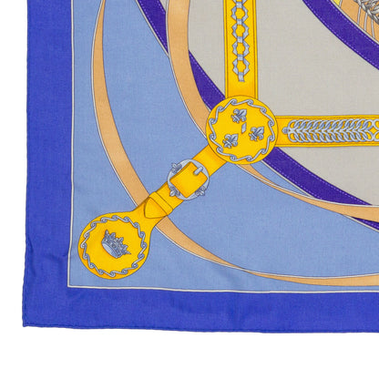 Hermes Shawl La Promenade du Matin - CS140 - Lavande Ciel Jaune - NWST - 2404291637