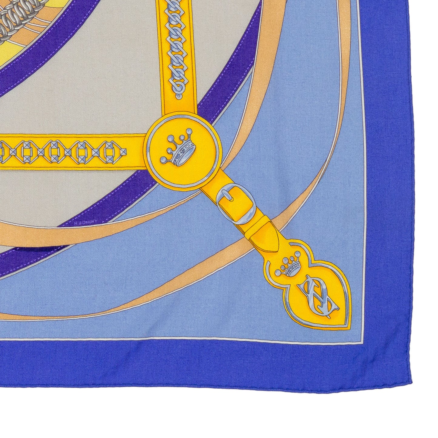 Hermes Shawl La Promenade du Matin - CS140 - Lavande Ciel Jaune - NWST - 2404291637