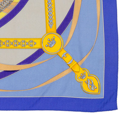 Hermes Shawl La Promenade du Matin - CS140 - Lavande Ciel Jaune - NWST - 2404291637