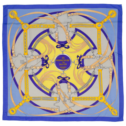 Hermes Shawl La Promenade du Matin - CS140 - Lavande Ciel Jaune - NWST - 2404291637