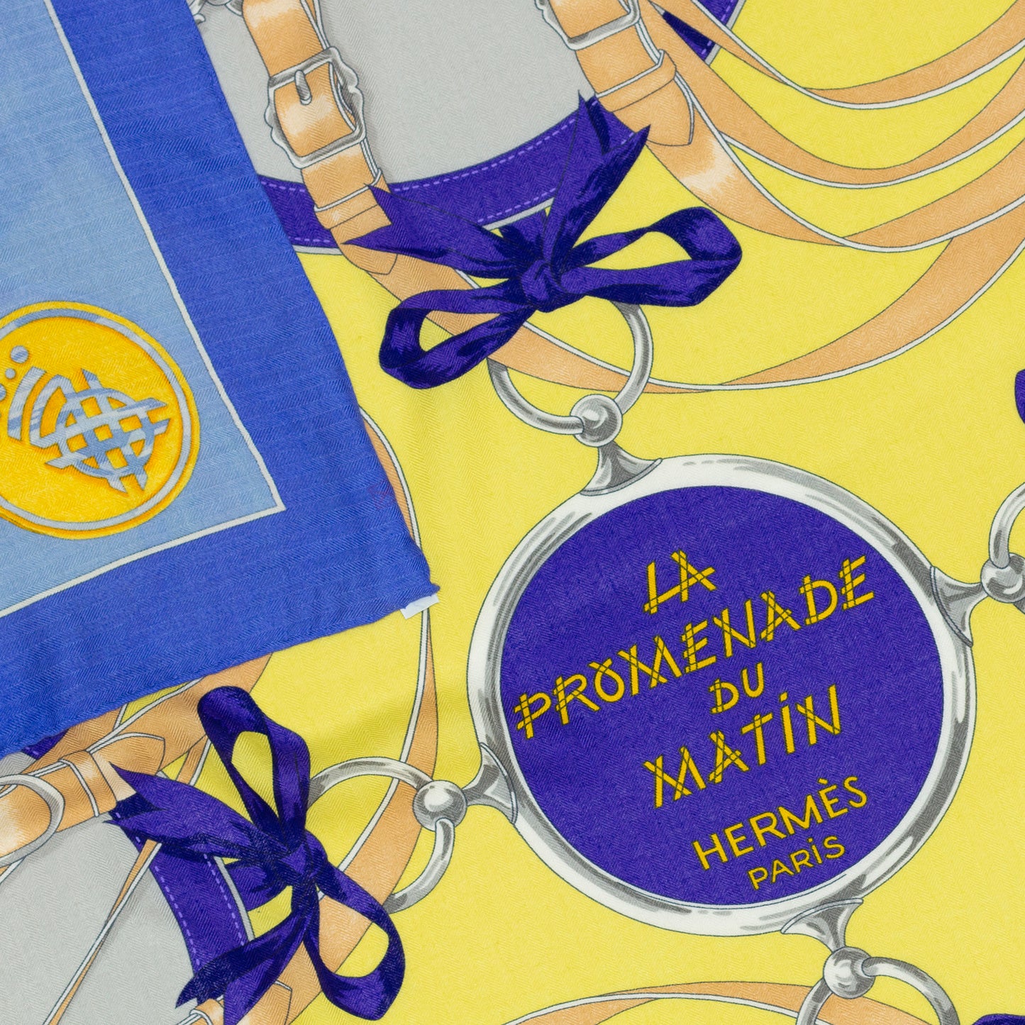 Hermes Shawl La Promenade du Matin - CS140 - Lavande Ciel Jaune - NWST - 2404291637