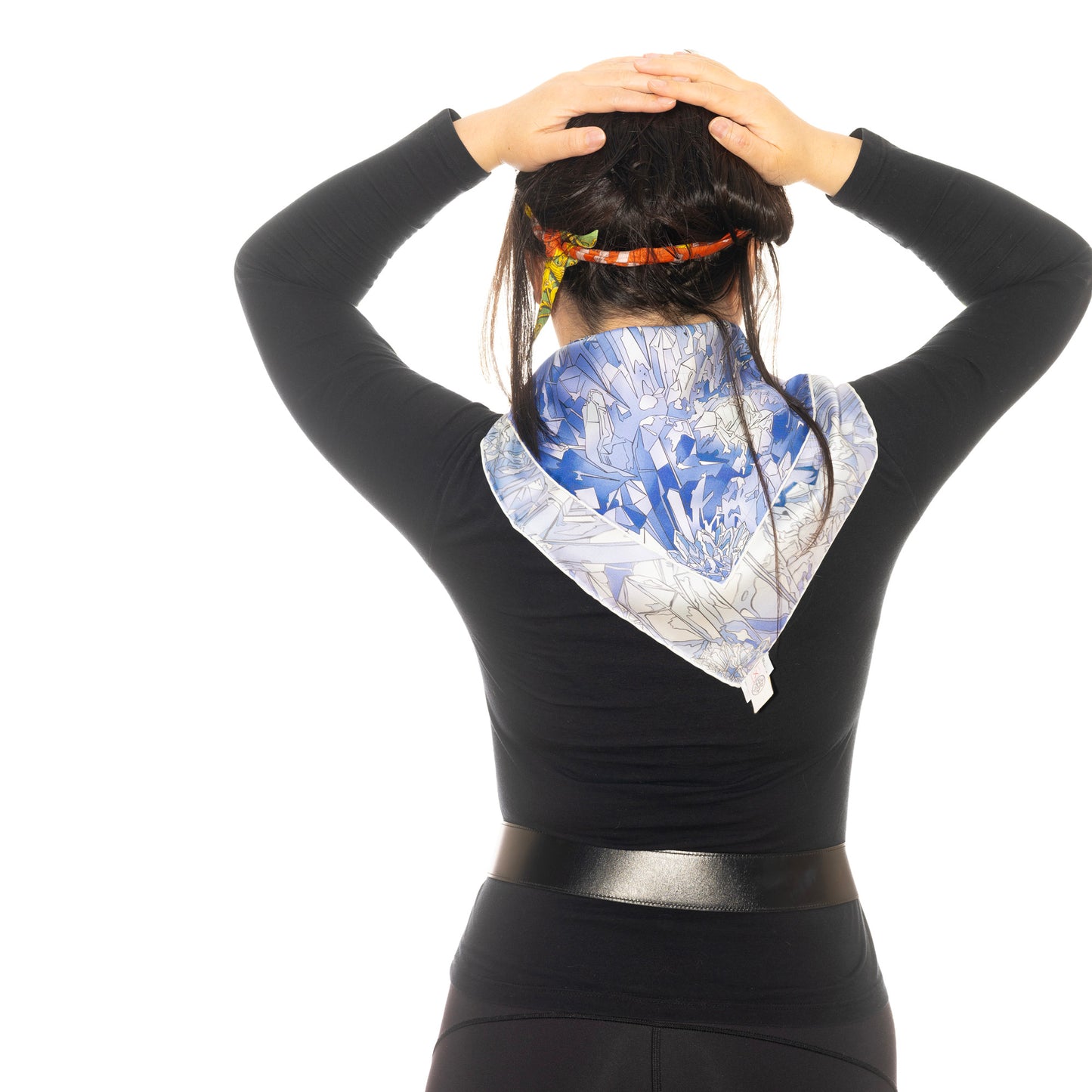 Hermes Silk Scarf - La Vallee De Cristal - Bleu Blanc Parme - NWSTS - 2604231656