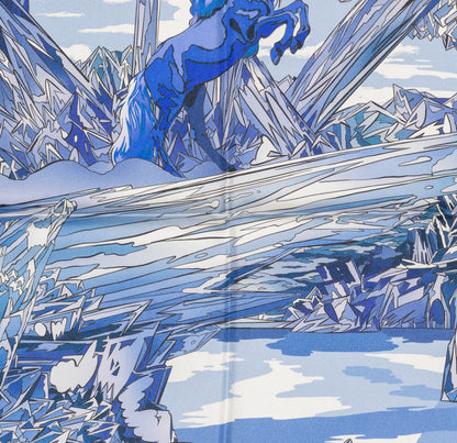 Hermes Silk Scarf - La Vallee De Cristal - Bleu Blanc Parme - NWSTS - 2604231656