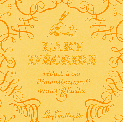 Hermes Scarf 90 L art d'Ecrire - Jaune Orange - MWCT - 2602181834