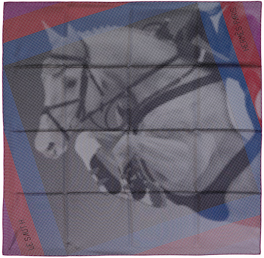 Hermes Silk Scarf - Le Saut H - Purple - NWCTS - 1912131355