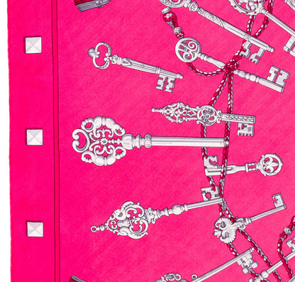 Hermes Scarf Les Clefs - Rose Vif Fuschia - Mint Care Tag