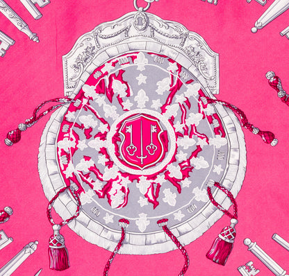Hermes Scarf Les Clefs - Rose Vif Fuschia - Mint Care Tag